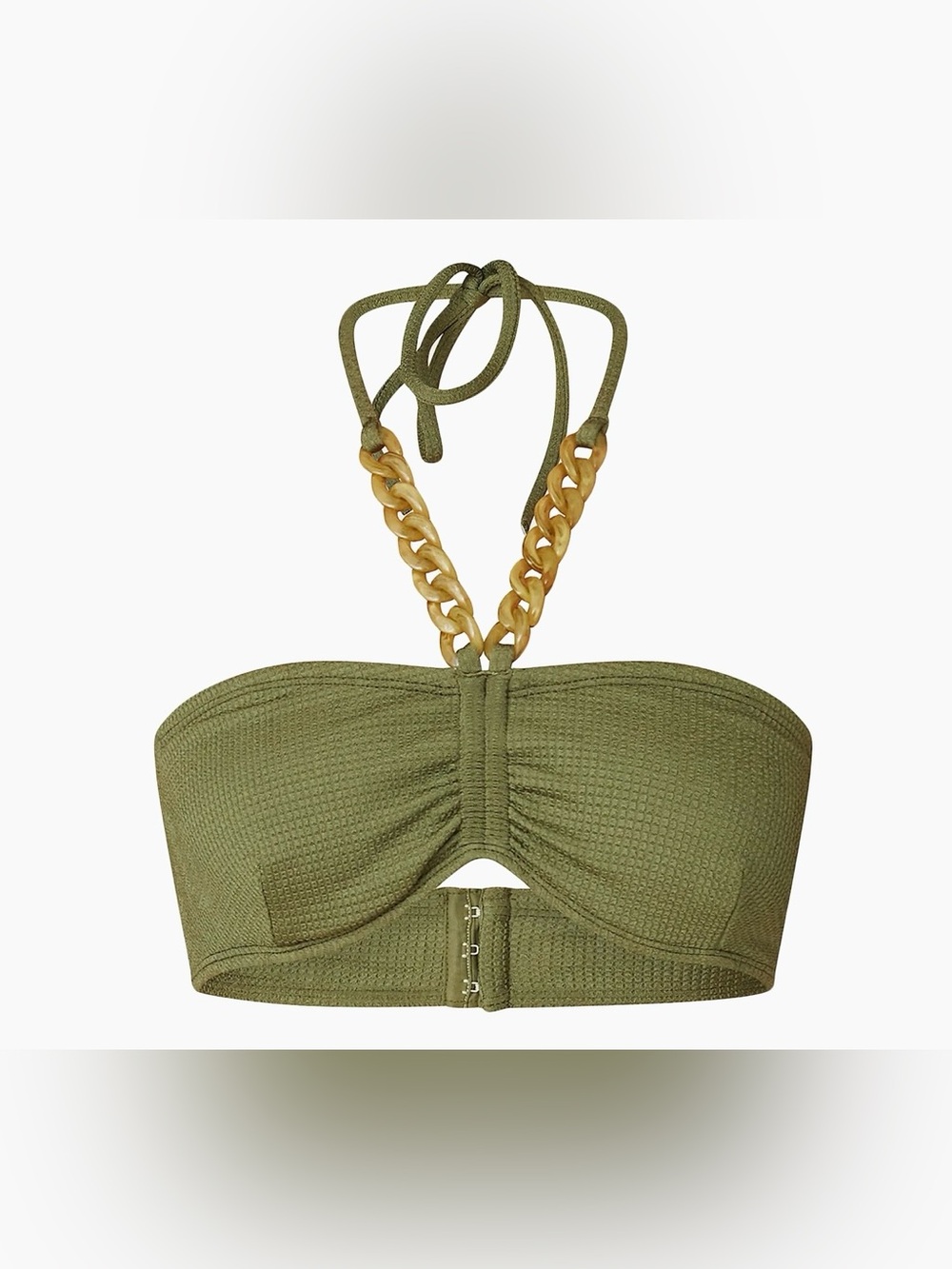 Shoshanna Chainlink Bandeau Bikini Top
